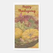 Rustikaler Erntedank Herbst lässt Gourmet maßgesch Serviette (Vorderseite)