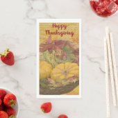 Rustikaler Erntedank Herbst lässt Gourmet maßgesch Serviette (Beispiel)