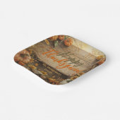 Rustikaler Erntedank im Bauernhaus Pappteller (Gewinkelt)