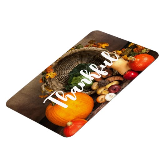 Rustikaler Erntedank Magnet (Linke Seite)