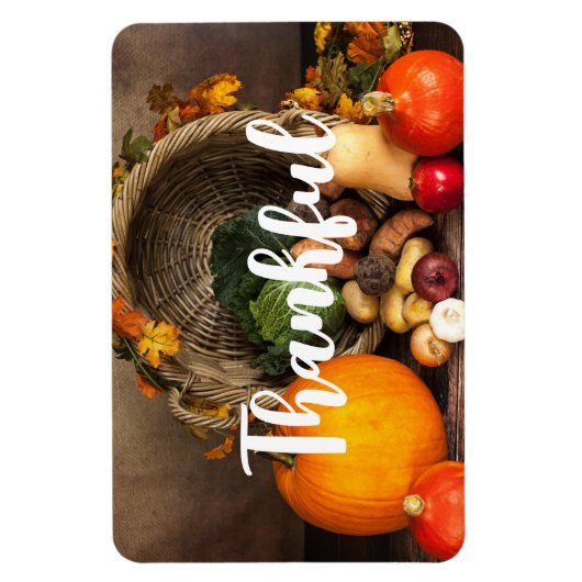 Rustikaler Erntedank Magnet (Vertikal)