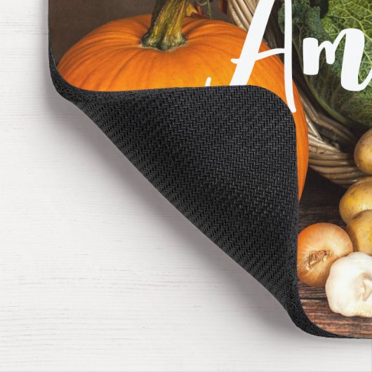 Rustikaler Erntedank Mousepad (Ecke)