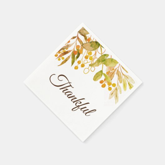 Rustikaler Erntedank Napkins Serviette (Ecke)