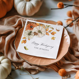 Rustikaler Erntedank Paper Napkin Serviette