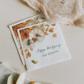 Rustikaler Erntedank Paper Napkin Serviette