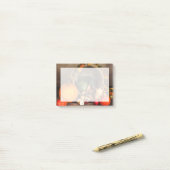 Rustikaler Erntedank Post-it Klebezettel (Auf Schreibtisch)