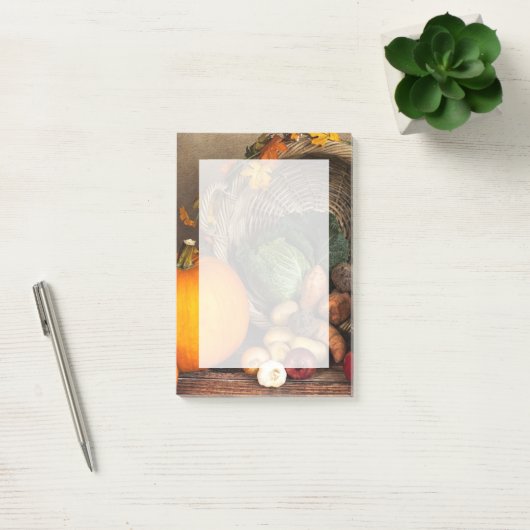 Rustikaler Erntedank Post-it Klebezettel (Büro)