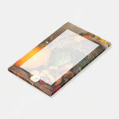 Rustikaler Erntedank Post-it Klebezettel (angewinkelt)