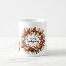 Rustikaler Erntedank Pumpkin Wasserfarben Herbst