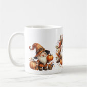 Rustikaler Erntedank Pumpkin Wasserfarben Herbst Kaffeetasse (Links)