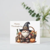 Rustikaler Erntedank Pumpkin Wasserfarben Herbst Postkarte (Stehend Vorderseite)