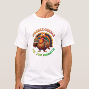 Rustikaler Erntedank Pumpkin Wasserfarben Herbst T-Shirt