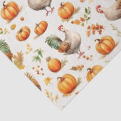 Rustikaler Erntedank Pumpkins Decoupage Wassercolo Seidenpapier (Detail)