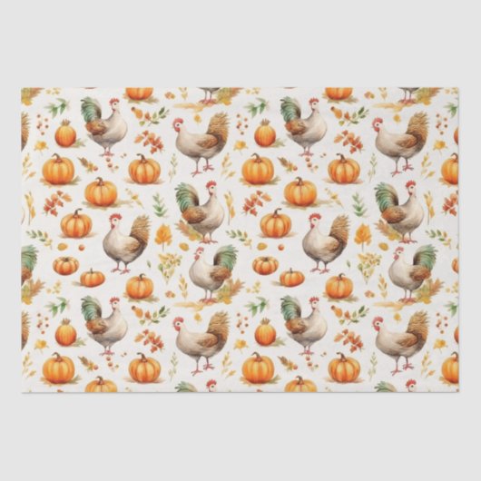Rustikaler Erntedank Pumpkins Decoupage Wassercolo Seidenpapier (Vorderseite)