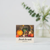 Rustikaler Erntedank Quadratische Visitenkarte (Stehend Vorderseite)