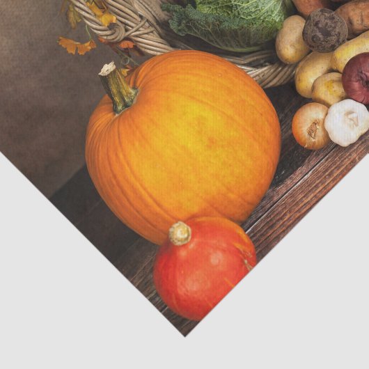 Rustikaler Erntedank Seidenpapier (Ausschnitt)