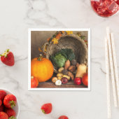 Rustikaler Erntedank Serviette (Beispiel)