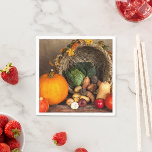 Rustikaler Erntedank Serviette (Beispiel)