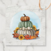 Rustikaler Erntedank Sonnenblume zu / von Schreib- Geschenkanhänger (Rückseite)