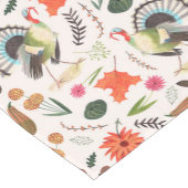 Rustikaler Erntedank-Truthahn-Gesamtdruck Kurzer Tischläufer (Ecke)