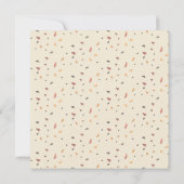 Rustikaler Erntedank Wasserfarben Herbstleaves Dankeskarte (Rückseite)