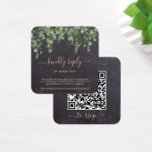 Rustikaler Eukalyptus Botanischer Hochzeitsstichta (Schreibtisch)