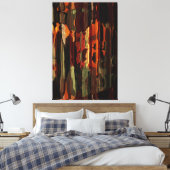 Rustikaler Fall Abstrakt Art Paint Texture Leinwanddruck (Insitu (Schlafzimmer))