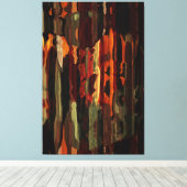 Rustikaler Fall Abstrakt Art Paint Texture Leinwanddruck (Insitu (Holzboden))