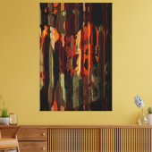 Rustikaler Fall Abstrakt Art Paint Texture Leinwanddruck (Insitu (Wohnzimmer))