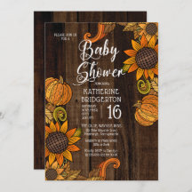 Rustikaler Fall | Autumn Sunflowers Baby Shower