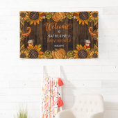 Rustikaler Fall | Babydusche im Herbst Willkommen Banner (Insitu)