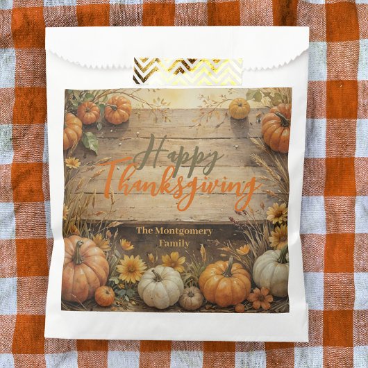 Rustikaler Fall Bauernhof Stil Erntedank Geschenktütchen