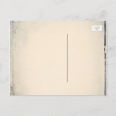 Rustikaler Fall Baum und Twinkle Leuchten Save the Ankündigungspostkarte (Rückseite)