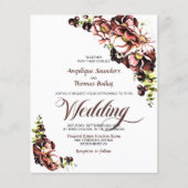 Rustikaler Fall Blumenzwiebeleinladung (Vorderseite)