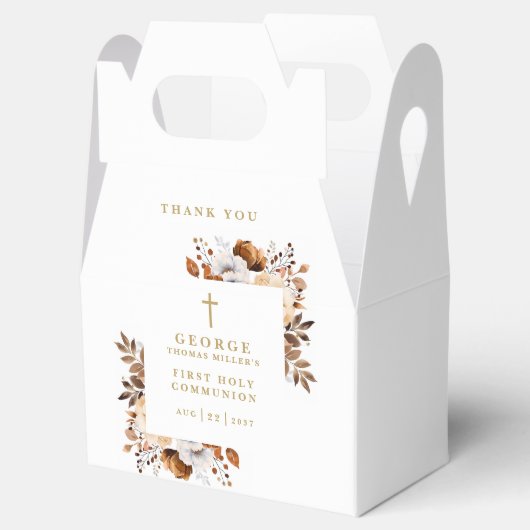 Rustikaler Fall Botanische Moderne Heilige Kommune Geschenkschachtel (Geöffnet)