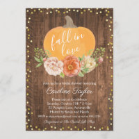 Rustikaler Fall Brautparty Pumpkin Fall Floral