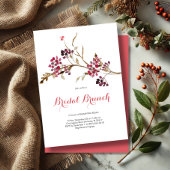Rustikaler Fall Bridal Brunch Einladung mit Berrie
