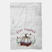 Rustikaler Fall dank Pumpkin Geschirrtuch (Vertikal)