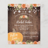 Rustikaler Fall der Liebe Mason Jar Lights Brautpa (Vorderseite)