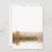 Rustikaler Fall Elegant und einfache Hochzeit Einladung (Rückseite)