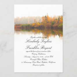 Rustikaler Fall Elegant und einfache Hochzeit Einladung