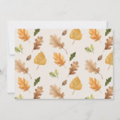 Rustikaler Fall | Erdung der neutralen Herbstdusch Einladung (Rückseite)