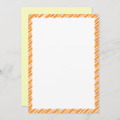 Rustikaler Fall-Erntedank-Border Einladung (Vorne/Hinten)