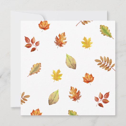 Rustikaler Fall Erntedank Freundliches Abendessen Einladung (Rückseite)