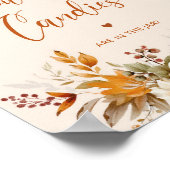 Rustikaler Fall erraten, wie viele Bonbons Babydus Poster (Ecke)