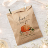 Rustikaler Fall Floral Pumpkin Geschenktütchen (Ausgeschnitten)