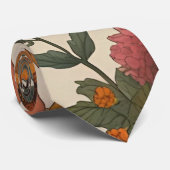 Rustikaler Fall Floral Pumpkin Herbst Ernte Krawatte (Gerollt)