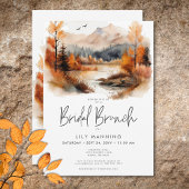 Rustikaler Fall Gebirge Bridal Brunch Einladung