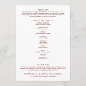 Rustikaler Fall Gedenkfeier Programm (Rückseite)