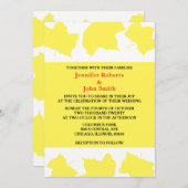 Rustikaler Fall Gelber Ahorn Blätter farbenfroher  Einladung (Vorne/Hinten)